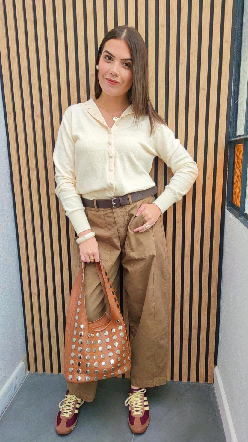 Pantalon ROMY Beige Foncé