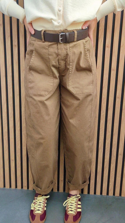 Pantalon ROMY Beige Foncé