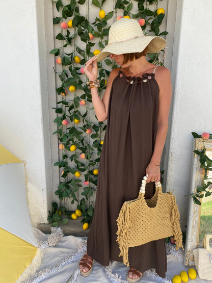 Robe PIAMA Marron