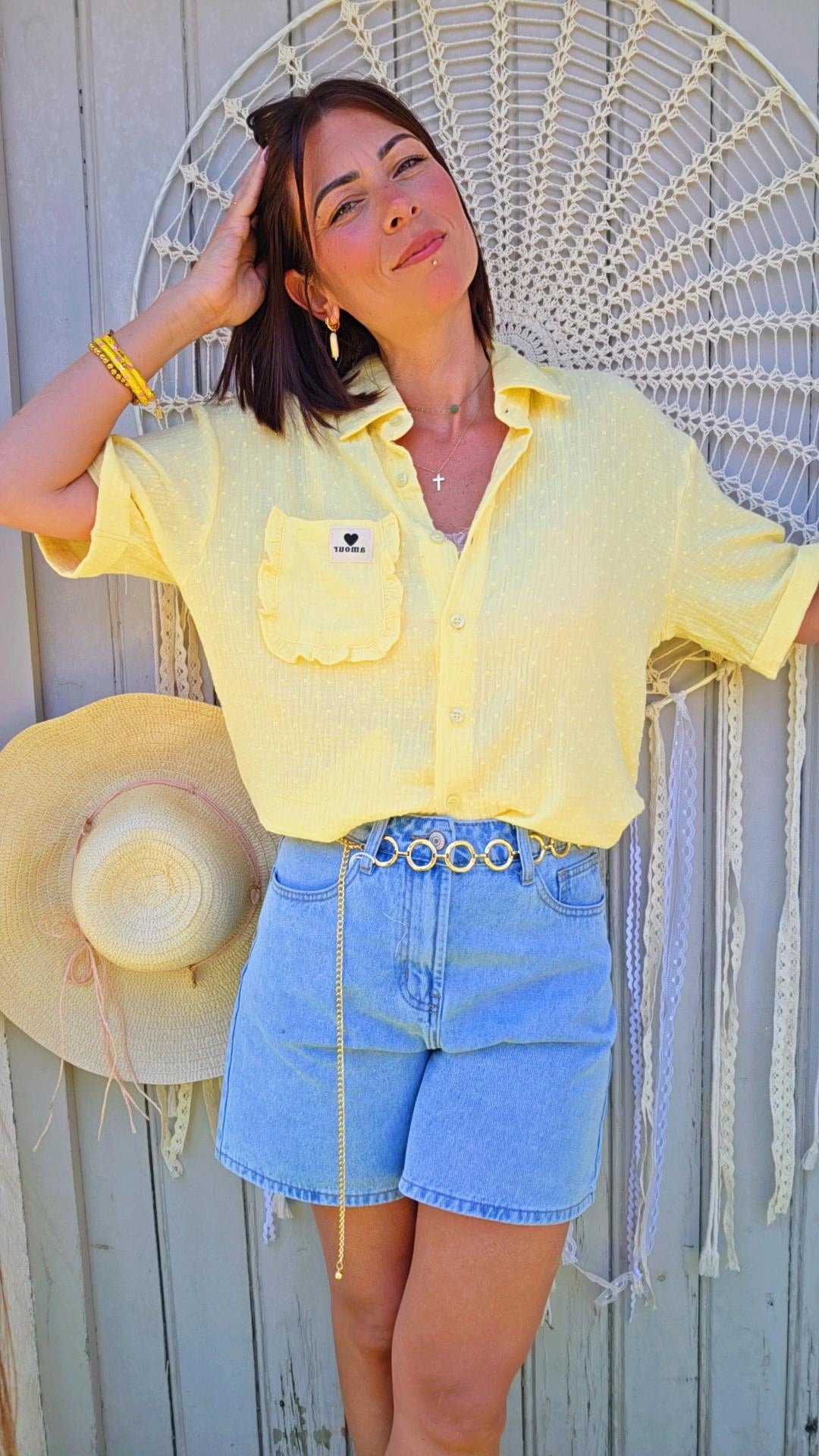 Chemise LORINA Jaune