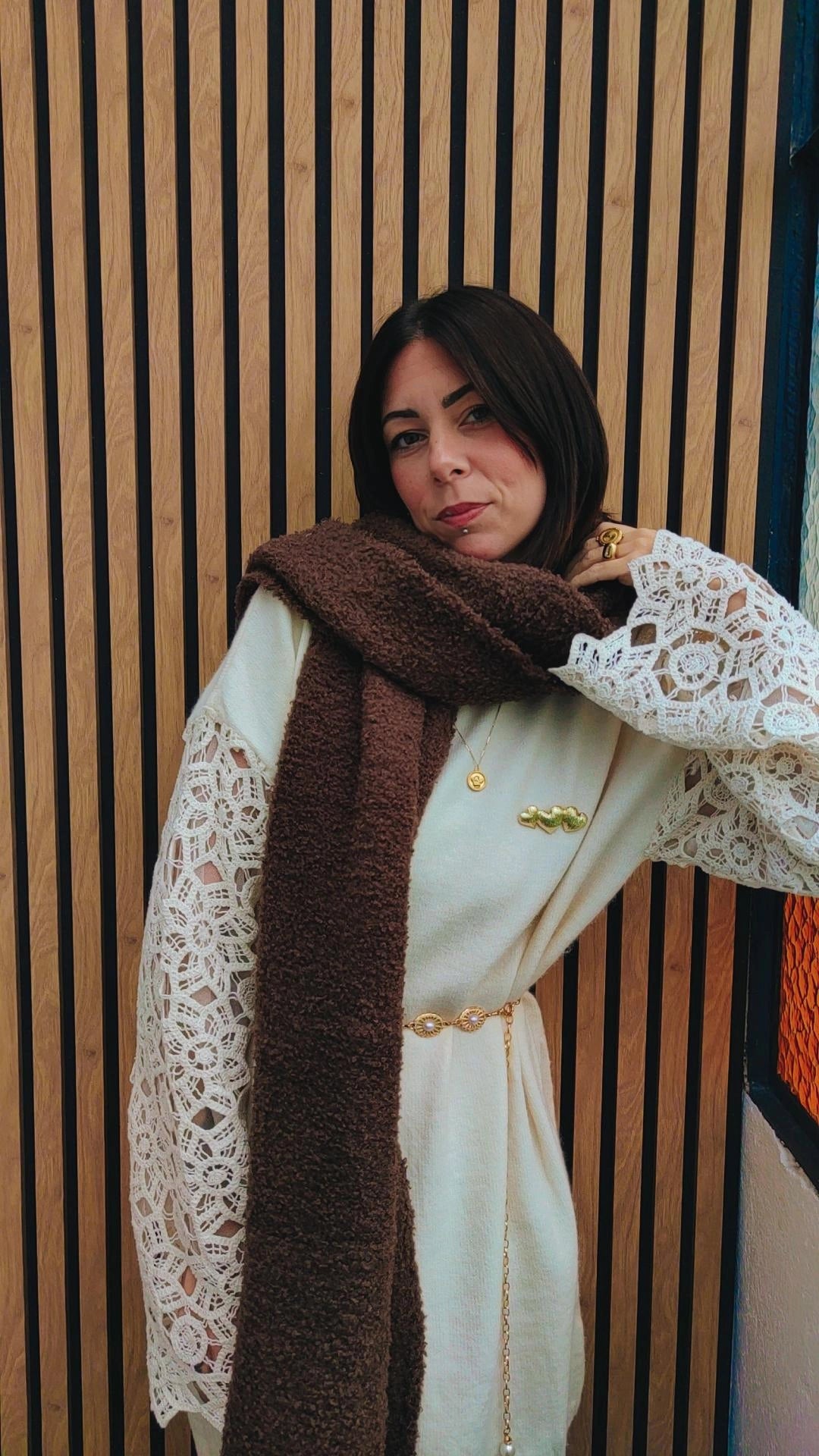 Echarpe LIDIE Marron