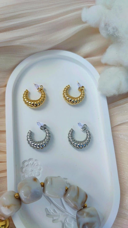 Boucles d'Oreilles ABBY Argenté