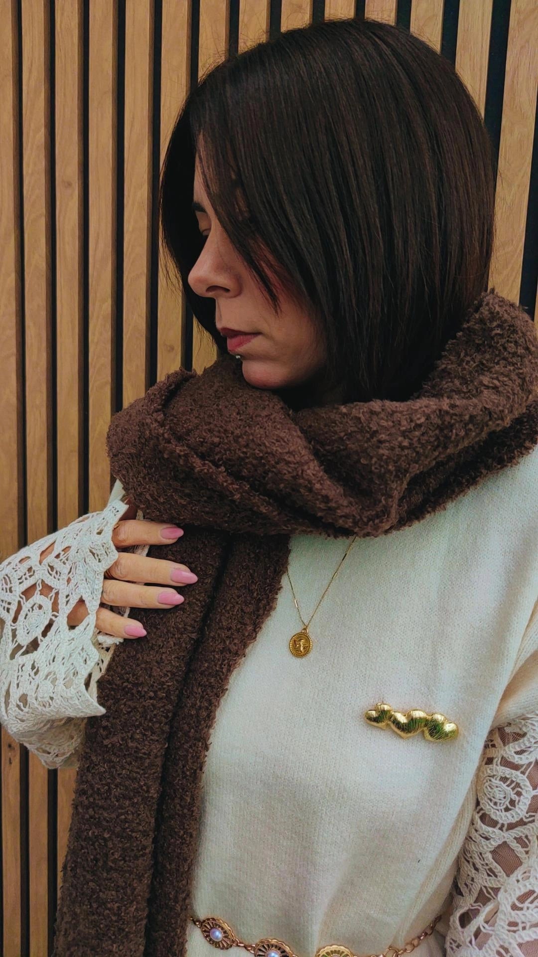 Echarpe LIDIE Marron