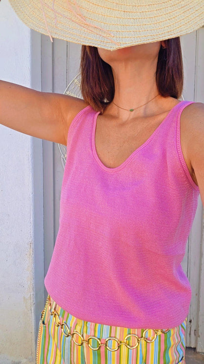 Top CLAUDIO Fushia