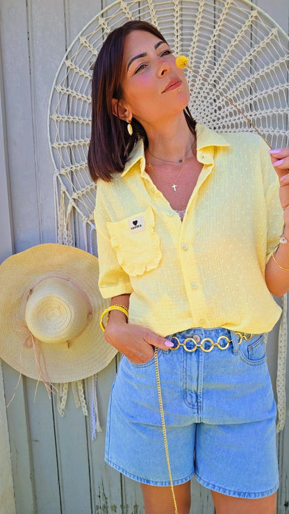 Chemise LORINA Jaune