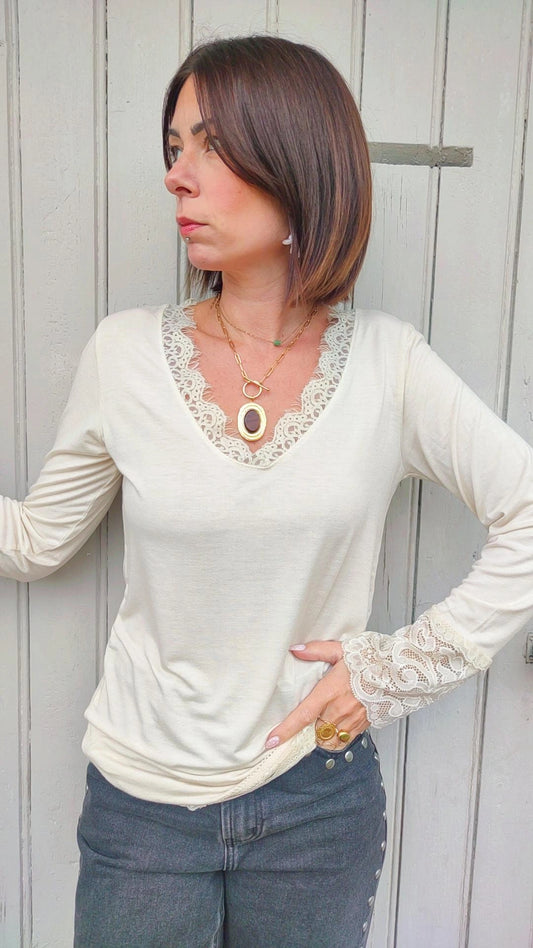 Top LUNEL Beige
